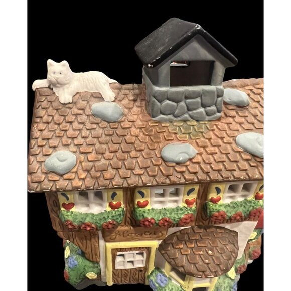 Partylite Porcelain Flower Shop Cottage Tea‎ Light Candle House - Picture 2 of 9